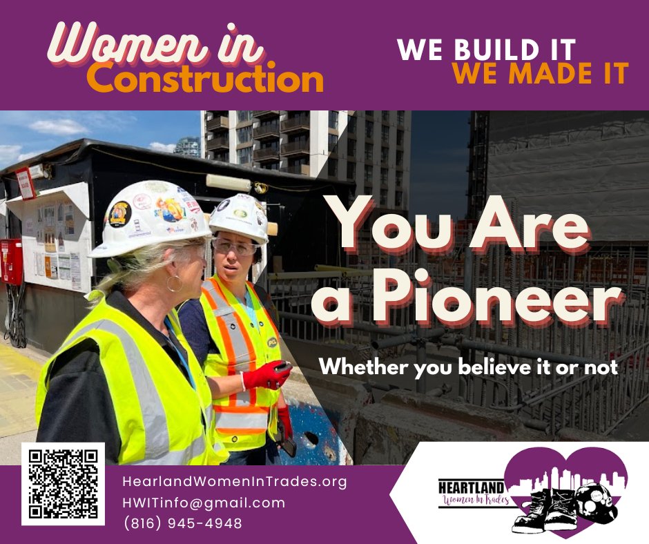 Happy WOMEN IN CONSTRUCTION week!!!  Heartland Women In Trades wants to thank the sisters that came before us, who trailblazed the way to make our entry into the trades a little easier. And to recognize that the marathon is not over for the sisters still doing the work. #WICweek