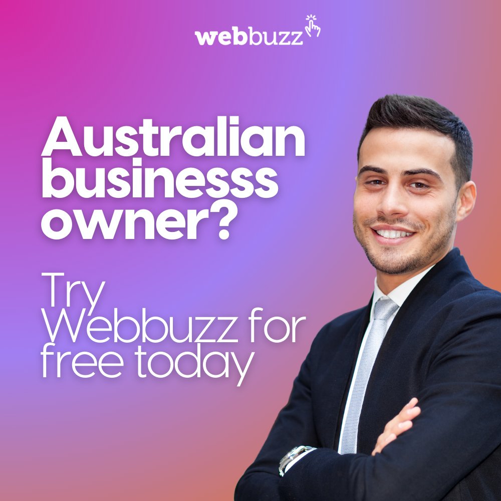🚀 Australian business owners, this one's for you! 🚀
Want to grow your business without the hassle? Try Webbuzz for FREE today and see how we can help you scale smarter.
#Webbuzz #DigitalMarketing #AustralianBusiness #BusinessGrowth #MarketingExperts