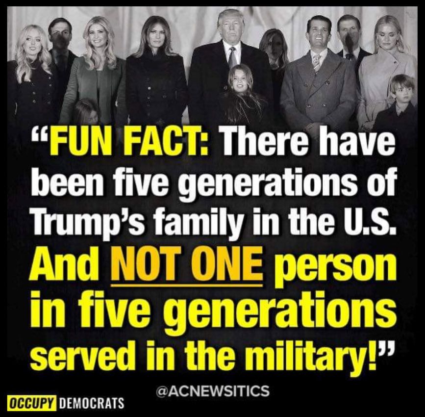 Damaan4u33's tweet photo. Question? What the hell does any Trump know about serving our country? They have never worn the uniform or sacrificed their bodies for our nation. Is Donald Trump fit to be our commander-in-chief?  Yes or No? https://t.co/Efvx6RCcPZ