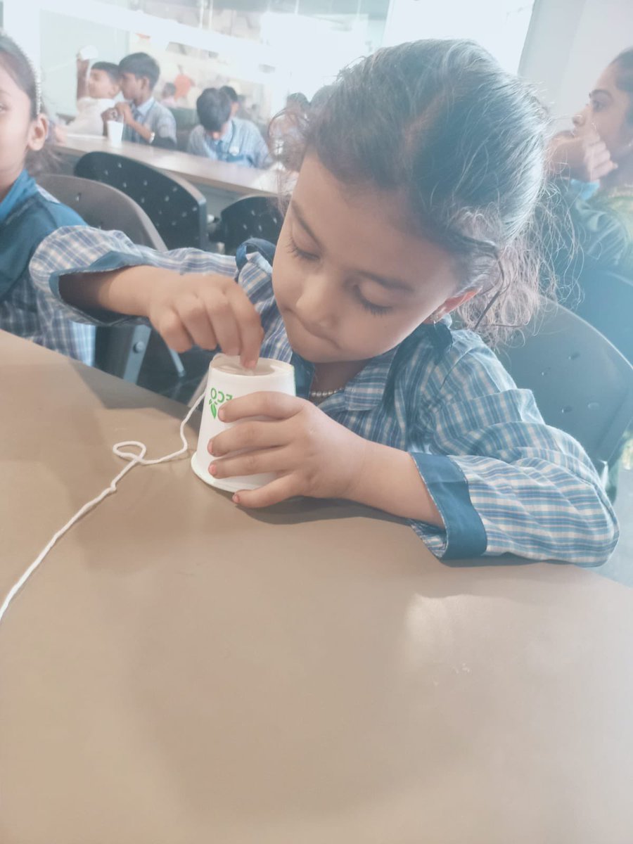 RscBhuj's tweet image. @RSCBhuj celebrated birth anniversary of #AlexanderGrahamBell with an exciting #InteractiveWorkshop! Students crafted paper cup #Telephones &amp;amp; played #Mirror-#Telephone #MindGames, exploring #SoundTransmission in a #Fun, interactive way. #Learning met #Enjoyment as #curiosity.