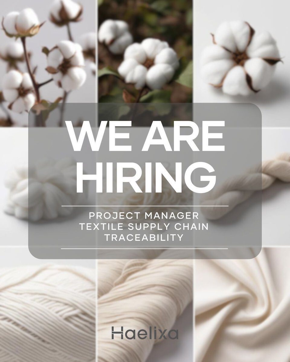 Dream of being a Project Manager in textiles and luxury? As a Project Manager, you will play a key role in scaling our traceability solution for the world's leading fashion and luxury brands. Apply now: buff.ly/4bieCEj