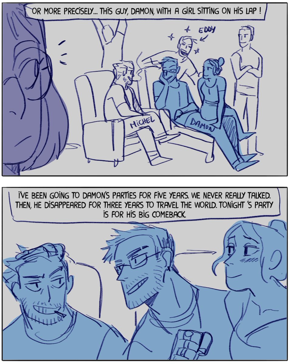 Superevey1's tweet photo. Hehehe I decided to make a long comic about how I ended with by boyfriend. I'm just too excited to now share the storyboard, at least here 😁 Everything happened Irl, I changed nothing but adapted the rythm. Here is the first parts  1/5 https://t.co/tjq9kEyW7y