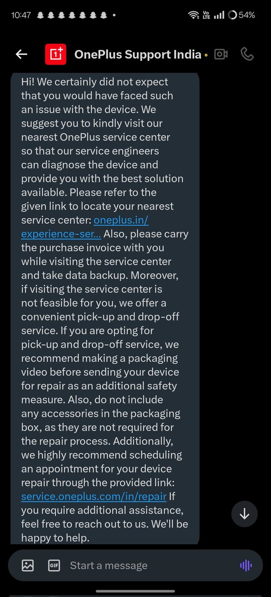 S_i_d_01's tweet photo. No I don't get it? @onepluscareIN @OnePlus_IN I'm telling you guys clearly that the OnePlus 13 has software issues with the cameras with the video smoothness, night video is absolutely garbage and night photos are just bad and you're telling me to go a service centre? What? https://t.co/SXzIvnN1ui