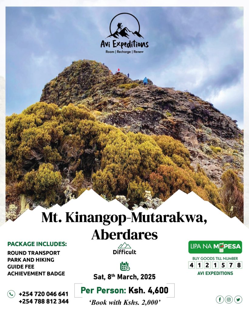 AviExpeditions's tweet photo. Bookings ongoing🙂 https://t.co/dvGNhDY0yL