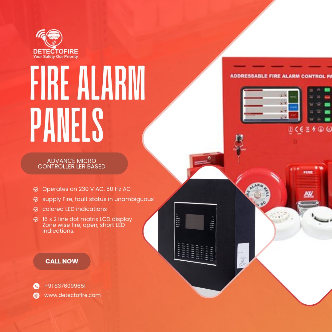 Stay Safe with Advanced Fire Alarm Panels! 🔥🚨

Reliable fire detection with microcontroller-based alarm panels for instant alerts &amp; maximum safety. Don't compromise on protection!

📞 +91 8376099651
🌐 detectofire.com
#FireAlarm #FireSafety #StaySafe #Emergency
