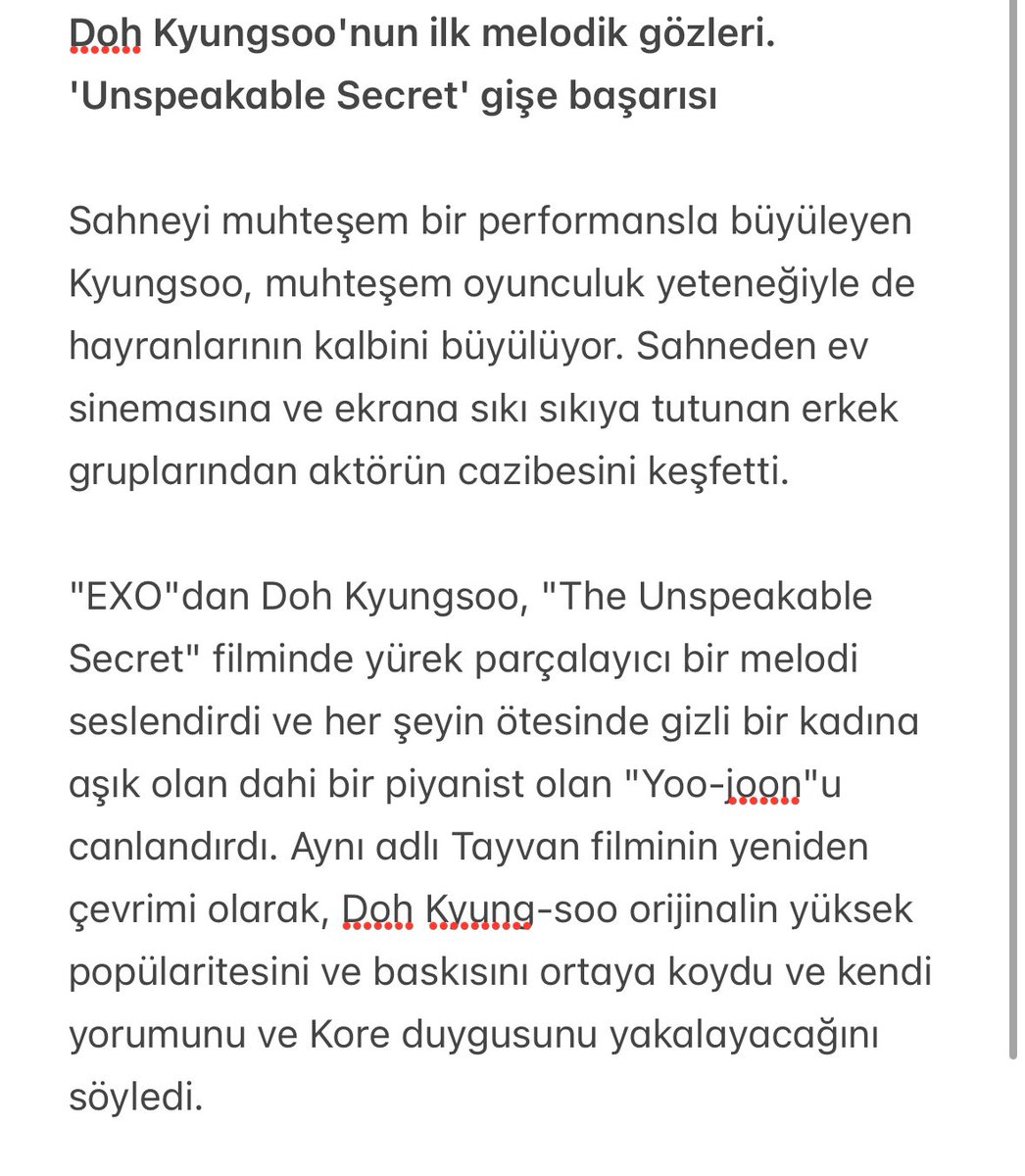 pinguuu15's tweet photo. #DohKyungsoo'nun ilk melodik gözleri. 'Unspeakable Secret' gişe başarısı

Sahneyi muhteşem bir performansla büyüleyen #Kyungsoo, muhteşem oyunculuk yeteneğiyle de hayranlarının kalbini büyülüyor.

#Secret_UntoldMelody #도경수 https://t.co/igjn2ZyYpX