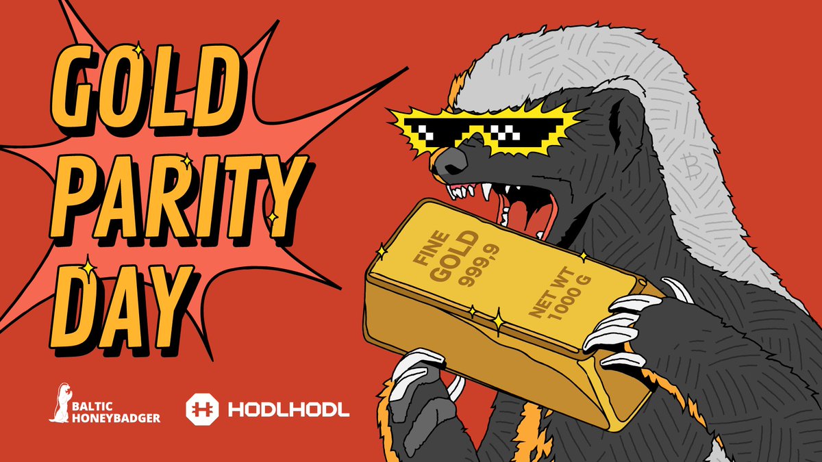 🚀 Gold Parity Day 
March 3, 2017 – the day 1 #BTC &gt; 1 oz of 🪙gold for the first time!
Bitcoin didn’t just match gold, it surpassed it—and never looked back.
#GoldParityDay #HODL