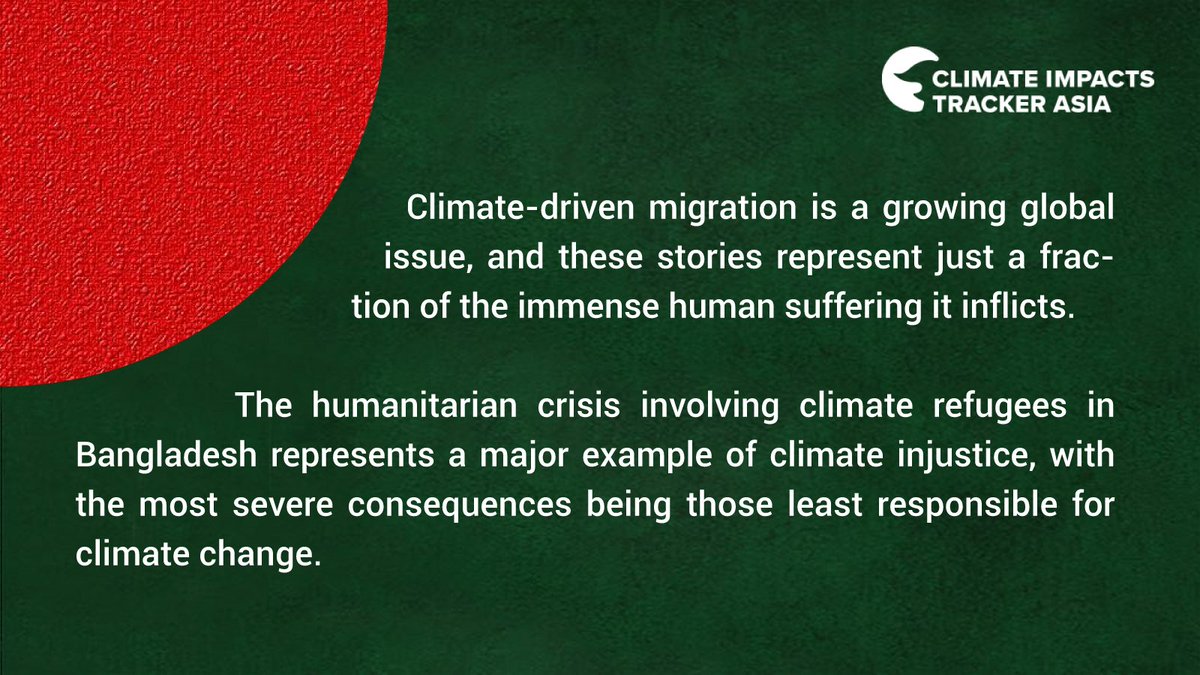 Climate change is causing a crisis of modern slavery for Bangladesh's climate migrants and refugees. A study by the International Institute for Environment and Development (IIED) found that 92% of internal migrants experienced at least one form of modern slavery while working