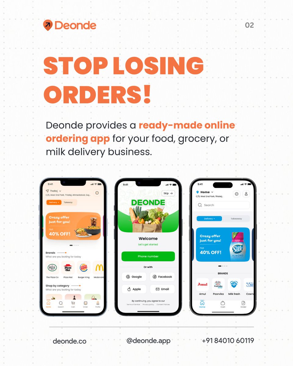 DeondeApp's tweet image. Say goodbye to lost orders and hello to growth! Meet Deonde – your ready-made online ordering solution! 🍔🥗

Stop waiting for tomorrow – request a demo today and watch your customer base grow! : bit.ly/3SF7DfN

#softwareasaservice #onlineorderingsolutions