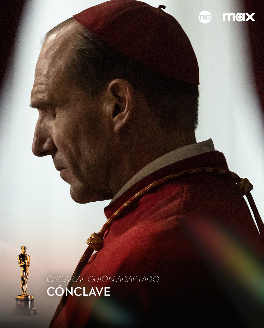 El Premio Oscar a Mejor Guion Adaptado es para el film Conclave.
