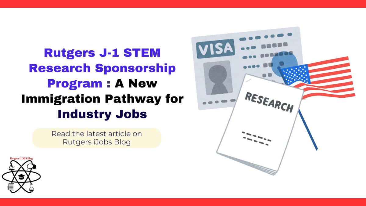 Thinking about leaping from academia to industry? Why wait for an H-1B? With the J-1 STEM Research Program, you can fast-track your transition and dive into cutting-edge research in the private sector grad.rutgers.edu/news/ijobs-sem… 

#RutgersiJOBS #J1Visa #InternationalScholars