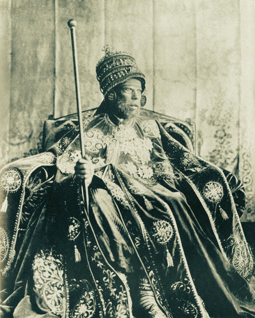 On March 1, 1896, the Christian, Solomonic Empire of Ethiopia, led by Emperor Menelik II, pictured below, defeated the Italian colonial powers who had invaded the country, at the Battle of Adwa. The Italians are said to have reported having witnessed the presence of a