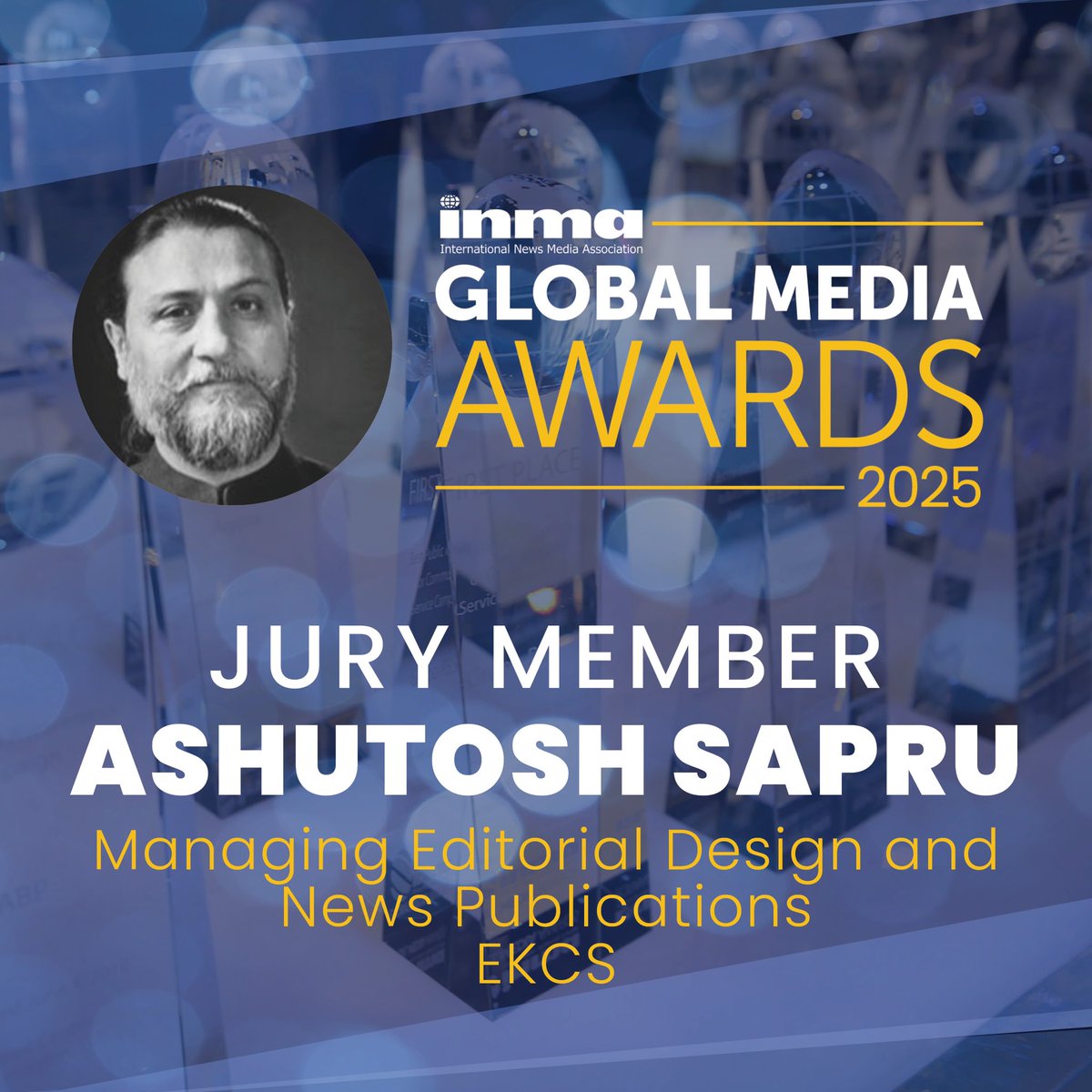 SapruAshutosh's tweet photo. I’m honoured to have served as a jury member for INMA Global Media Awards 2025. With over 30 years in visual journalism, it's s inspiring to evaluate exceptional work around the world. 
Stay tuned: 5 Mar, finalists announced. 22 Mar: Winners revealed in New York.
#inmaawards2025 https://t.co/OZ4XBs3n1g