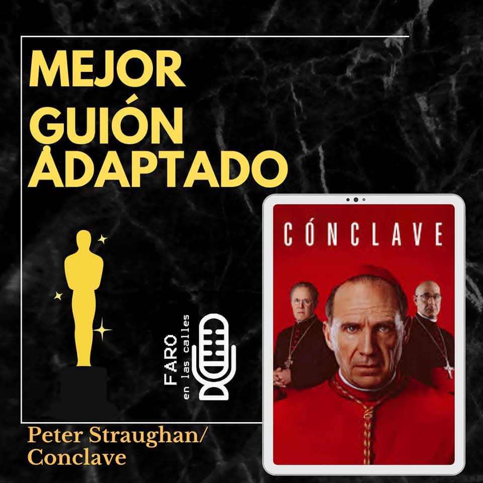 FaroenlasCalles's tweet photo. #ElOscarEsPara 🏆 Mejor Guión Original para #Anora 💖
Mejor Guión Adaptado fue para #Cónclave ⛪
Y Mejor vestuario se lo lleva #Wicked 🔮
#Faro #Oscars https://t.co/kKwTXyfcmD