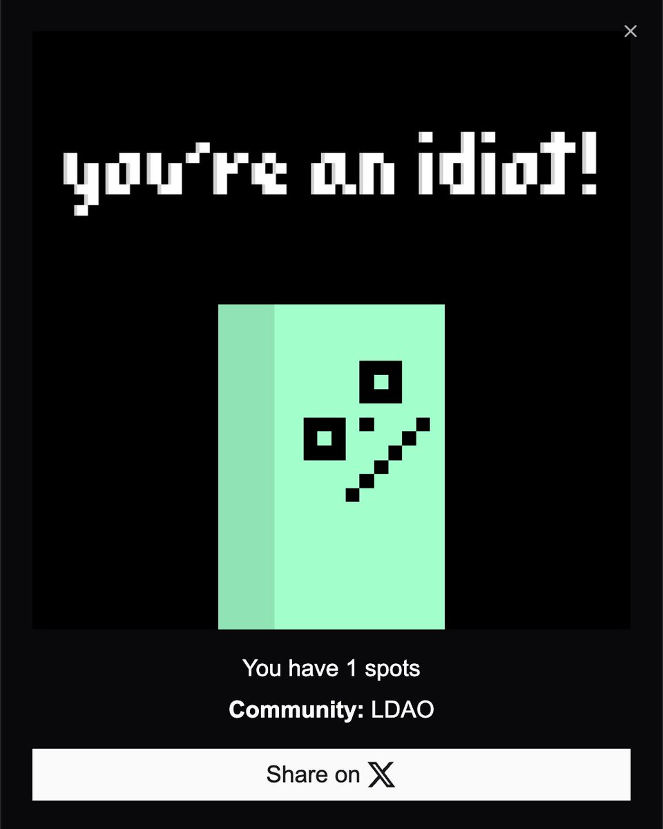 Surely we wouldn't be idiots enough to mint

we’re all idiots, time to embrace it <a href="/idiotsbtc/">idiots</a>
