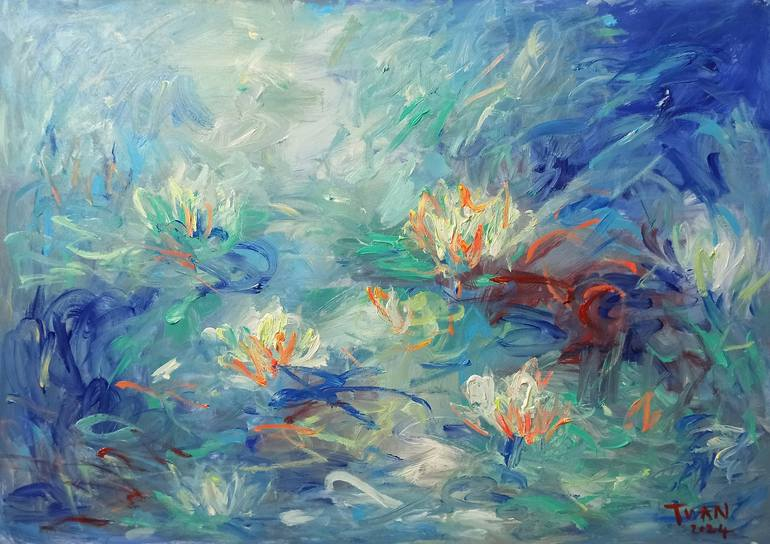 AnhTuan25030660's tweet photo. https://t.co/62VmcDx2bm #morninginthelake
#lakelandscape
#blossom
#fullblossom
#landscapepainting
#floral
#flower
#otusflowers
#charmingnature
#peacefuliling
#shadesofgreen
#art
#artforsale
#saatchiart https://t.co/8kY8eJHzKu