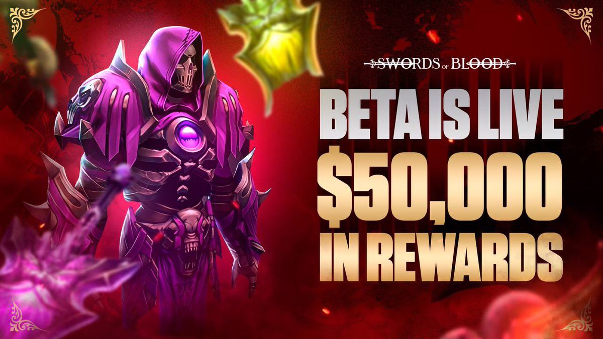 SwordsofBlood_'s tweet image. #SwordsOfBlood Is back, live and dropping NFT loot.  No attack can stop us #P2A #Arpg #NFTGaming #Web3Gaming LFG!!