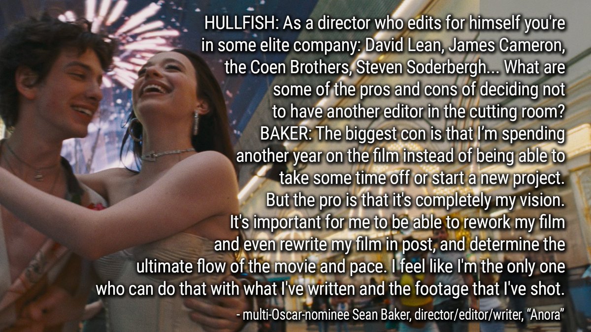 Congratulations to Sean Baker for his Oscar for Best Editing. "I saved this film in the edit." :-) "I consider the editing to be a third of my directing and half of my writing." (Cut in Adobe Premiere, by the way)
<a href="/borisfx/">Boris FX</a> 
<a href="/ACEFilmEditors/">AmericanCinemaEditor</a> 
<a href="/TheAcademy/">The Academy</a>