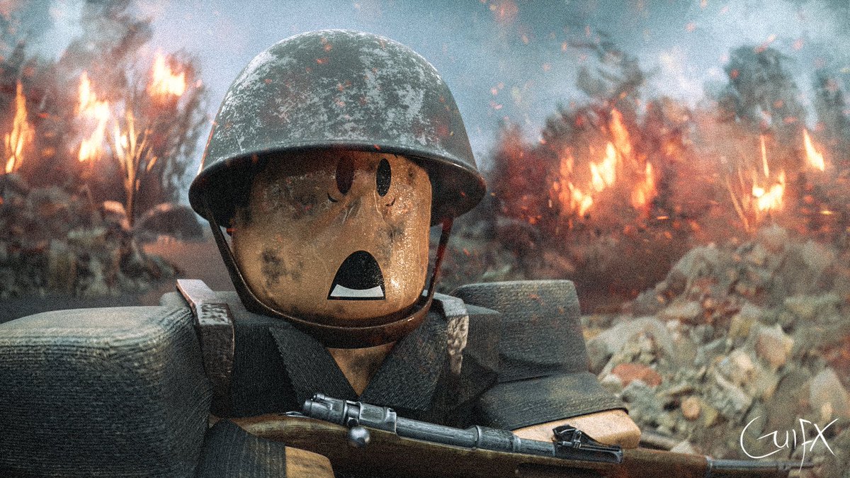 War Thumbnail made for PlasticScot's new video! 🪖

This GFX is heavily inspired by Steven Spielberg's  "Saving Private Ryan" 😁

Checkout his cool video here 👇
youtube.com/watch?v=24V_r-…

Likes And retweets are really appreciated! 🫡
#Roblox #RobloxDev #RobloxArt #RobloxGFX
