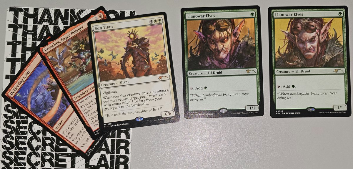 Double Llanowar Drop <a href="/MTGSecretLair/">MTG Secret Lair</a>