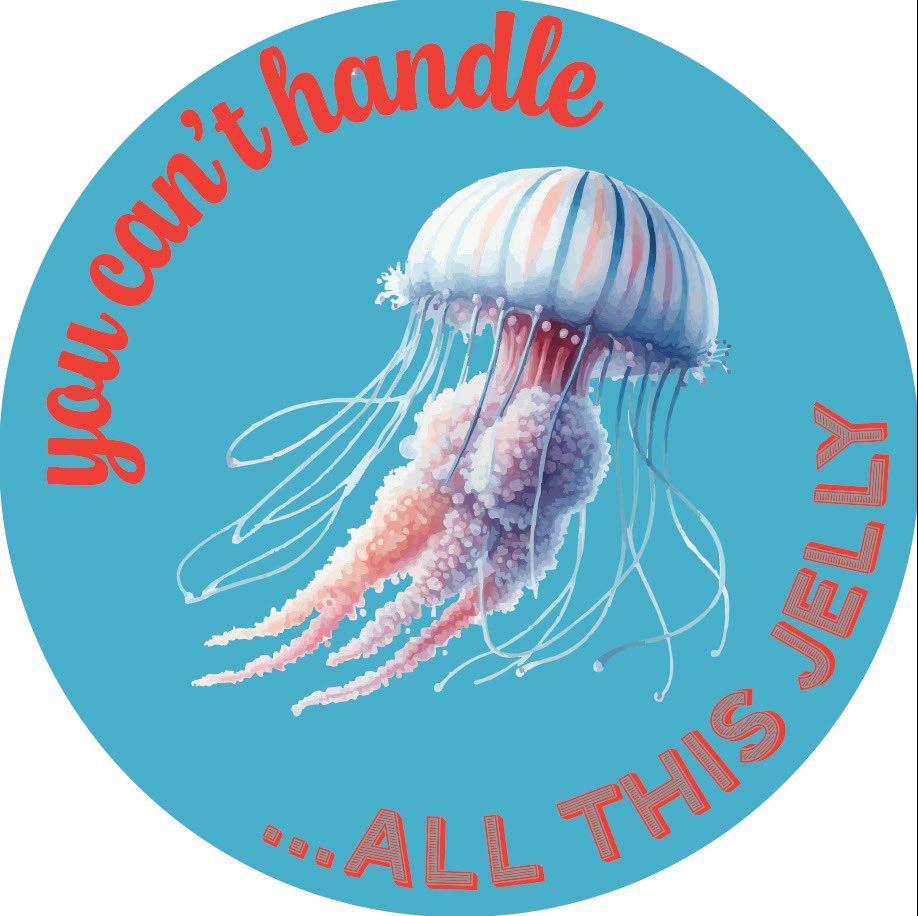 This is a perfect example of where ideas come from. At the grocery store, I saw a magazine cover with a jellyfish. “I want to make a reel with a jellyfish; something about jelly!”….most of my designs never come to fruition because I realize quickly how ridiculous they are 🤦🏻‍♀️