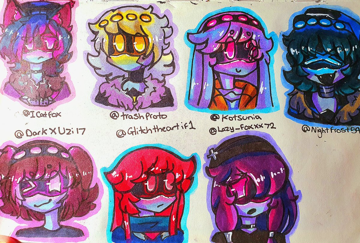 PARASYMPHOS1S's tweet photo. Woo I'm finally finished! Thankyou for the 21 entries!
‼️ please retweet if I included you on this, engagement helps small artists‼️
#mdtwt #100characters #artist #artfyp #murderdrones #murderdronesart https://t.co/or1v7h0WV4