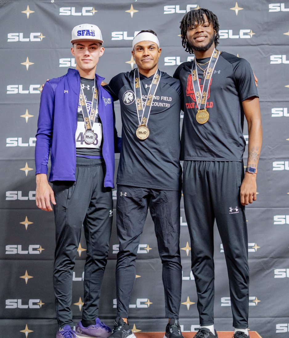 Southland Conference (@southlandsports) on Twitter photo MEN'S HIGH JUMP FINAL
π₯ Ushan Perera, <a href="/Lion_Track/">East Texas A&M Track & Field & Cross Country</a>
π₯ Hunter Murphy, <a href="/SFA_TFXC/">SFA T&F/XC</a>
π₯ Elijah Jackson, <a href="/LamarXCTF/">Lamar University Track and Field</a>
#GTL x <a href="/jerseymikes/">Jersey Mike's Subs</a> MEN'S HIGH JUMP FINAL
π₯ Ushan Perera, <a href="/Lion_Track/">East Texas A&M Track & Field & Cross Country</a>
π₯ Hunter Murphy, <a href="/SFA_TFXC/">SFA T&F/XC</a>
π₯ Elijah Jackson, <a href="/LamarXCTF/">Lamar University Track and Field</a>
#GTL x <a href="/jerseymikes/">Jersey Mike's Subs</a>