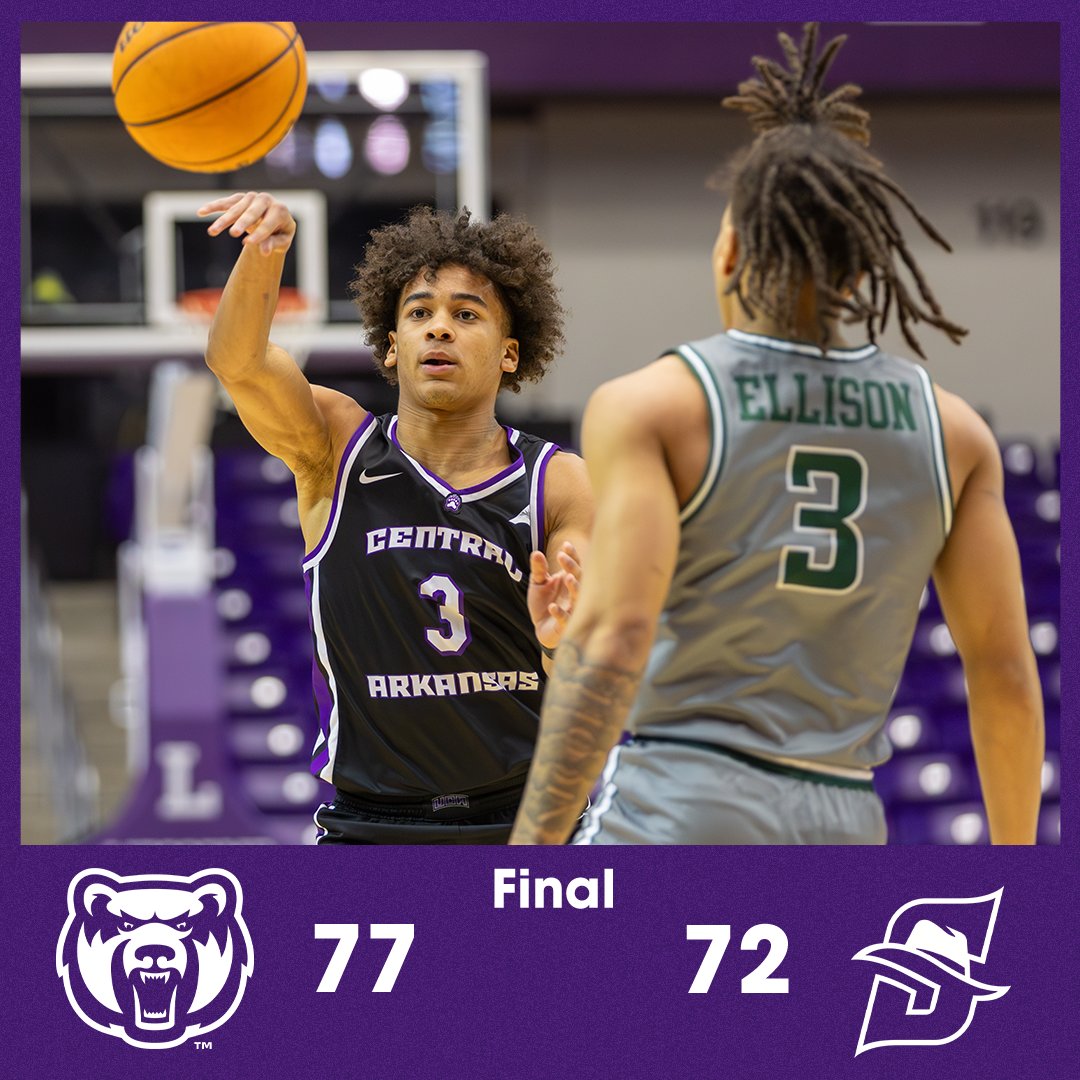 BEARS WIN &amp; ADVANCE!!! UCA beats Stetson in 1st round of ASUN Tournament. Nemo with career-high 37 points, 11 reb., 4 asst., 3 stls, 2  blocks. Elias Cato 13, Brayden Fagbemi 12. #BearClawsUp