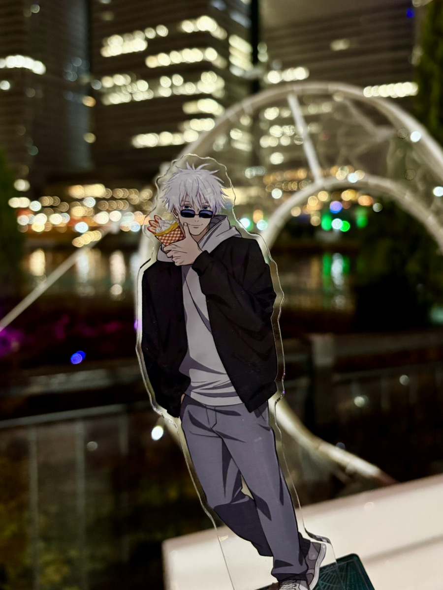 呪術廻戦 五条悟 コスモワールド 特大アクリルスタンド　未開封1点 五条悟 特大アクリルスタンド コスモワールド