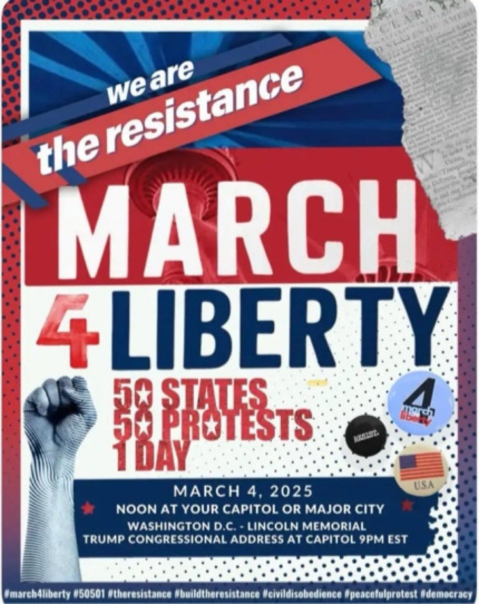 mjfree's tweet image. Cancel your plans for Tuesday, find a protest near you and join. Call, text, DM your irl moots and organize in groups. 

We need everyone on the streets. #3E #USprotests #march4liberty