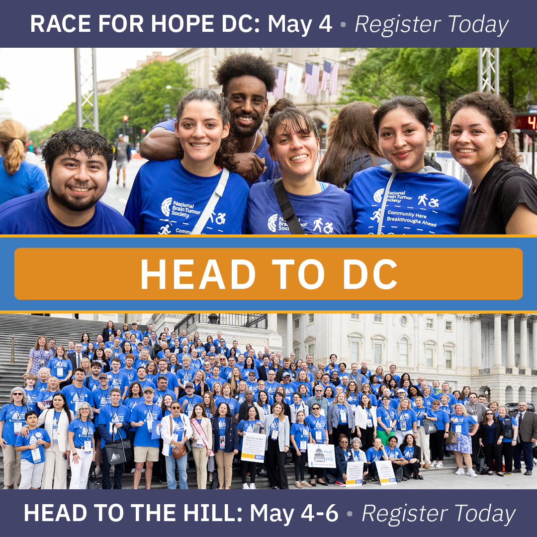 NBTStweets's tweet photo. 📣 Head to DC with NBTS!
This May 2 - 7, join us in Washington, D.C. to raise funds and awareness for the #braintumor community.
There are so many ways to #GoGray during this capstone Brain Tumor Awareness Month event — learn more at https://t.co/VMfL808Emm https://t.co/Y1gGpKyrnD