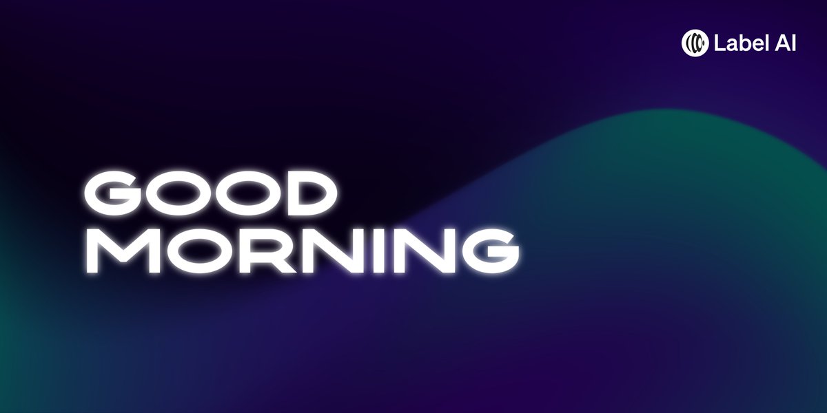 LABELFoundation's tweet image. ☀️ Wake up, sunshine!

 Let the refreshing tunes of LABEL AI brighten your morning and energize your day.
 Have a wonderful day ahead! 🎵✨

▶️ Download TRACKS: clesson.page.link/GMEHtKdcnQWAVh…

#LABELAI #Label #TRACKS #GoodDay #Web3 #Blockchain #Crypto #MusicFI