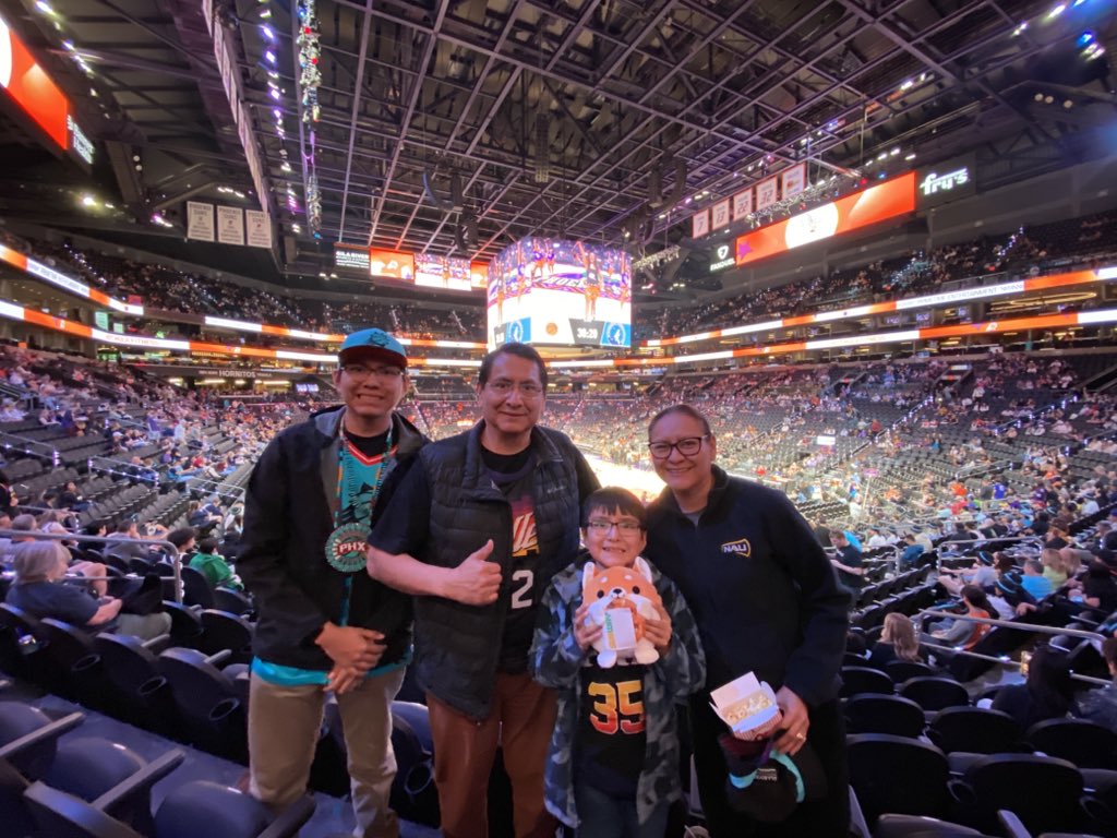 Thank you #SunsUp for honoring Arizona’s Indigenous Nations; ORIGINATIV game night.