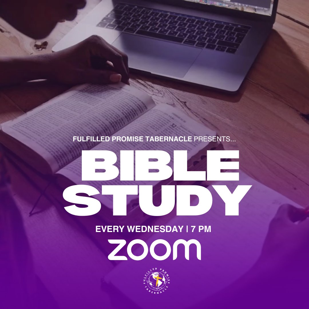 FPTabernacle's tweet photo. Bible Study Is Back!  Join us TONIGHT 🙌 Grab your Bible, log in, and let’s explore God’s truth together. 7 PM sharp! Don’t miss it! 💻 Zoom link in bio https://t.co/hBifpZvyF8