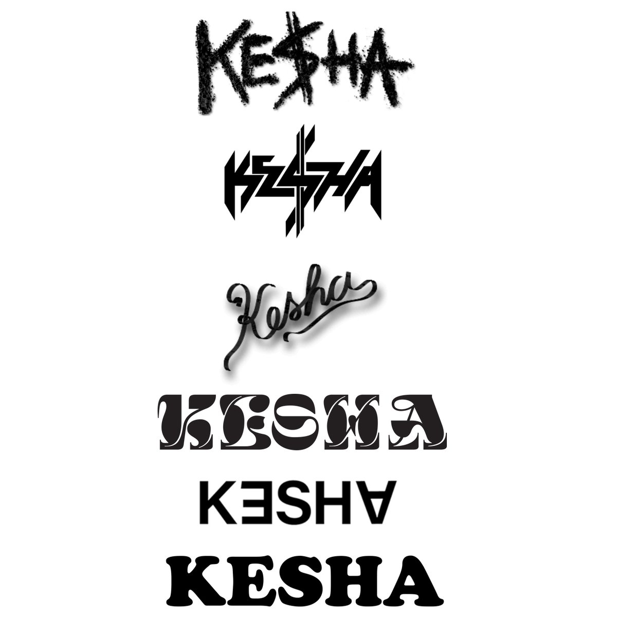 favourite kesha font?