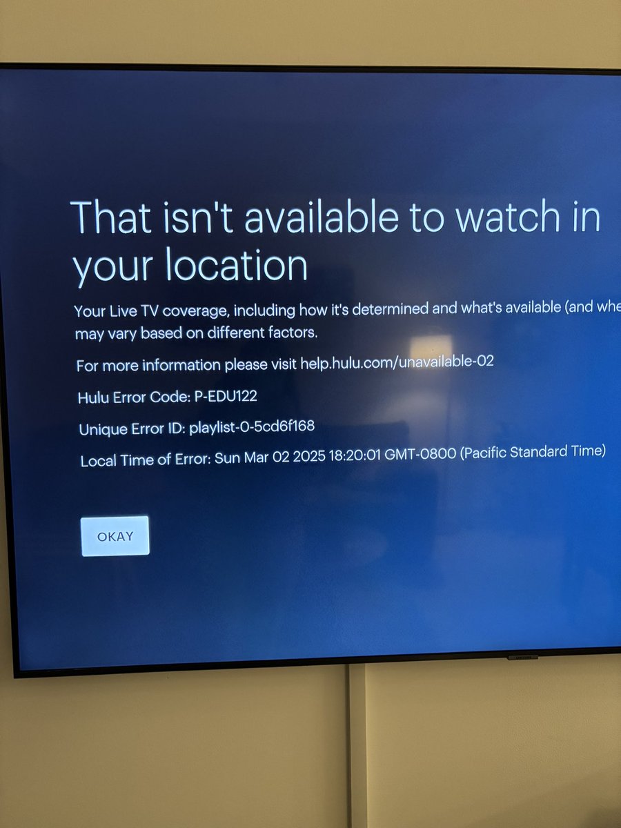 memavibes's tweet photo. @hulu_support I still can’t watch- in Los Angeles, CA https://t.co/SGMkNqnu7J