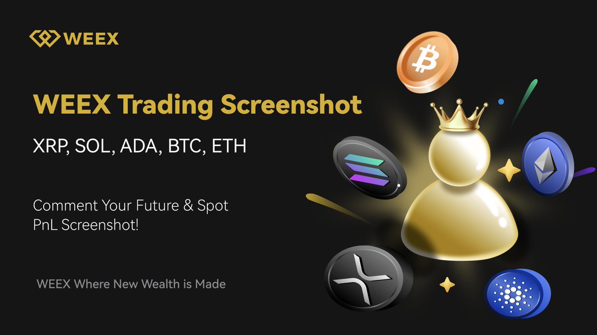 🚨 BREAKING: Trump Adds $XRP, $SOL & $ADA to U.S. Crypto Reserves! 🇺🇸💰  Celebrate with WEEX! Trade $XRP, $SOL & $ADA, $BTC, or $ETH, share your PNL  screenshots! 🚀 🎁 Prizes: $1000