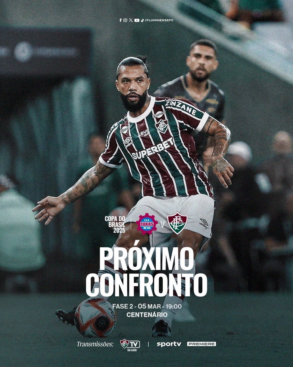 FluminenseFC's tweet photo. Quarta-feira tem segunda fase da @CopaDoBrasilCBF! PRA CIMA, FLUZÃO! https://t.co/OOzA9AThOk