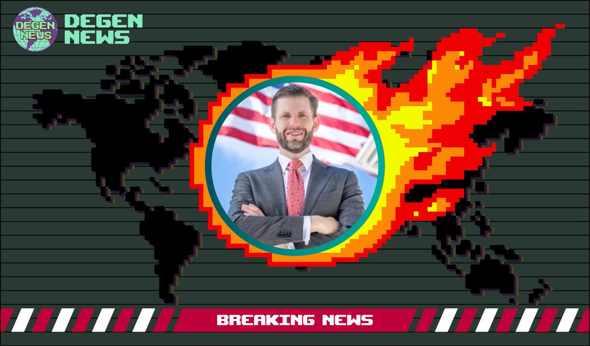 DEGEN NEWS (@degeneratenews) on Twitter photo NEW: <a href="/EricTrump/">Eric Trump</a> SAYS "I LOVE THE GENIUS OF ANNOUNCING A STRATEGIC RESERVE ON A SUNDAY, WHEN TRADITIONAL MARKETS ARE CLOSED AND WALL STREET SLEEPS... TRADITIONAL FINANCE BETTER CATCH UP, OR IT WILL QUICKLY BECOME EXTINCT. THE WORLD NO LONGER RUNS ON A MON-FRIDAY, 9 TO 5" NEW: <a href="/EricTrump/">Eric Trump</a> SAYS "I LOVE THE GENIUS OF ANNOUNCING A STRATEGIC RESERVE ON A SUNDAY, WHEN TRADITIONAL MARKETS ARE CLOSED AND WALL STREET SLEEPS... TRADITIONAL FINANCE BETTER CATCH UP, OR IT WILL QUICKLY BECOME EXTINCT. THE WORLD NO LONGER RUNS ON A MON-FRIDAY, 9 TO 5"