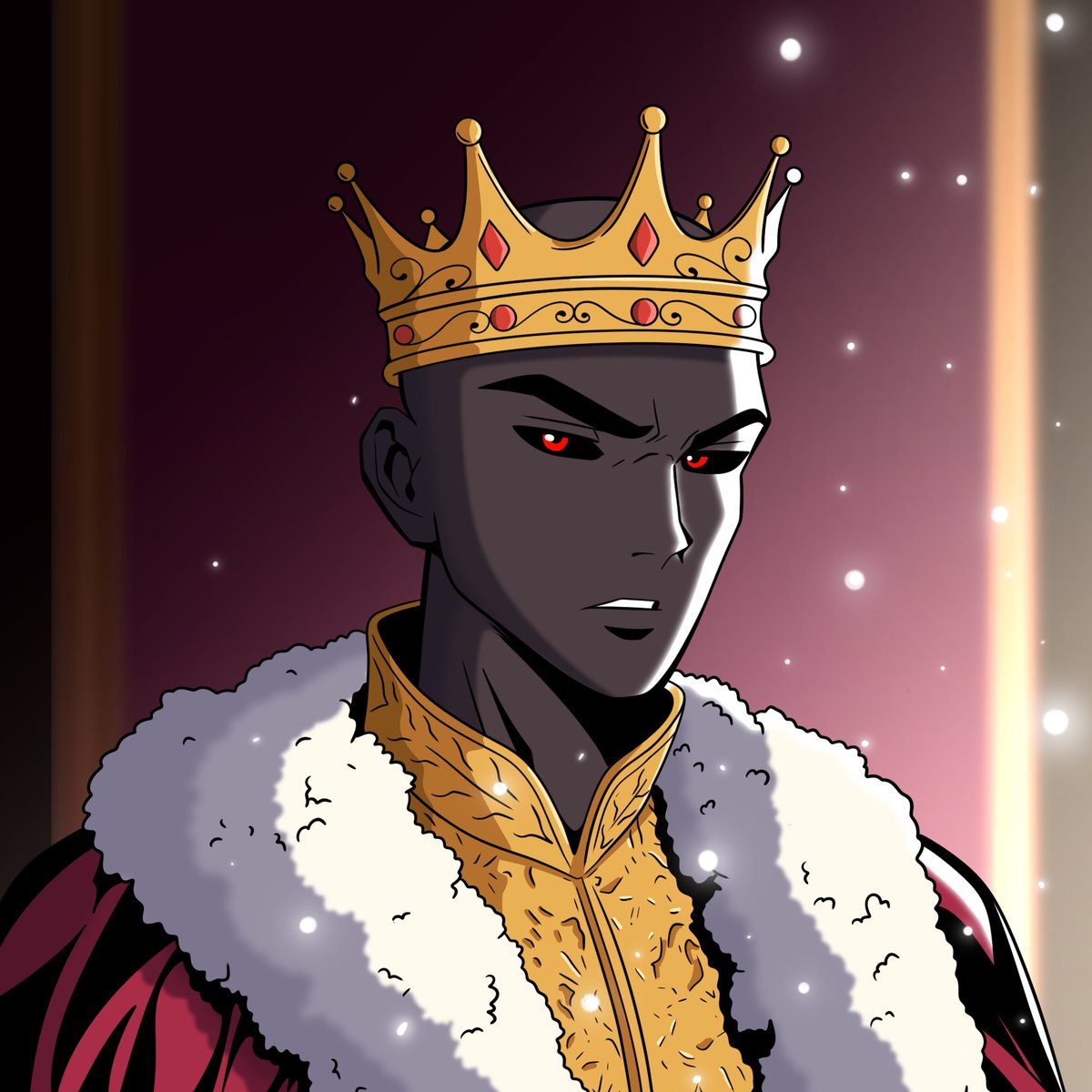 The King of Shadows has risen. A 1/1 masterpiece from our great friends at @Abstract_Tensei, embodying the aura of the Abstract Shadows taking inspiration from our very own 1/1s.

I am happy to announce the Shadows have claimed a 1/1 and a ton of WL slots for the upcoming mint.