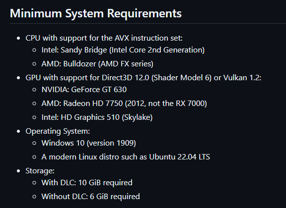 MarvinComix's tweet photo. @Carls493 @TheNCSmaster You can run this on Intel Integrated graphics if you must, the requirements is bare to none since you no longer need to emulate an Xbox 360 GPU , a whole school laptop can run it so not having a powerful enough PC no longer cuts it, all the issue is now is ripping it legally 🙏 https://t.co/y7uzpmzcAy