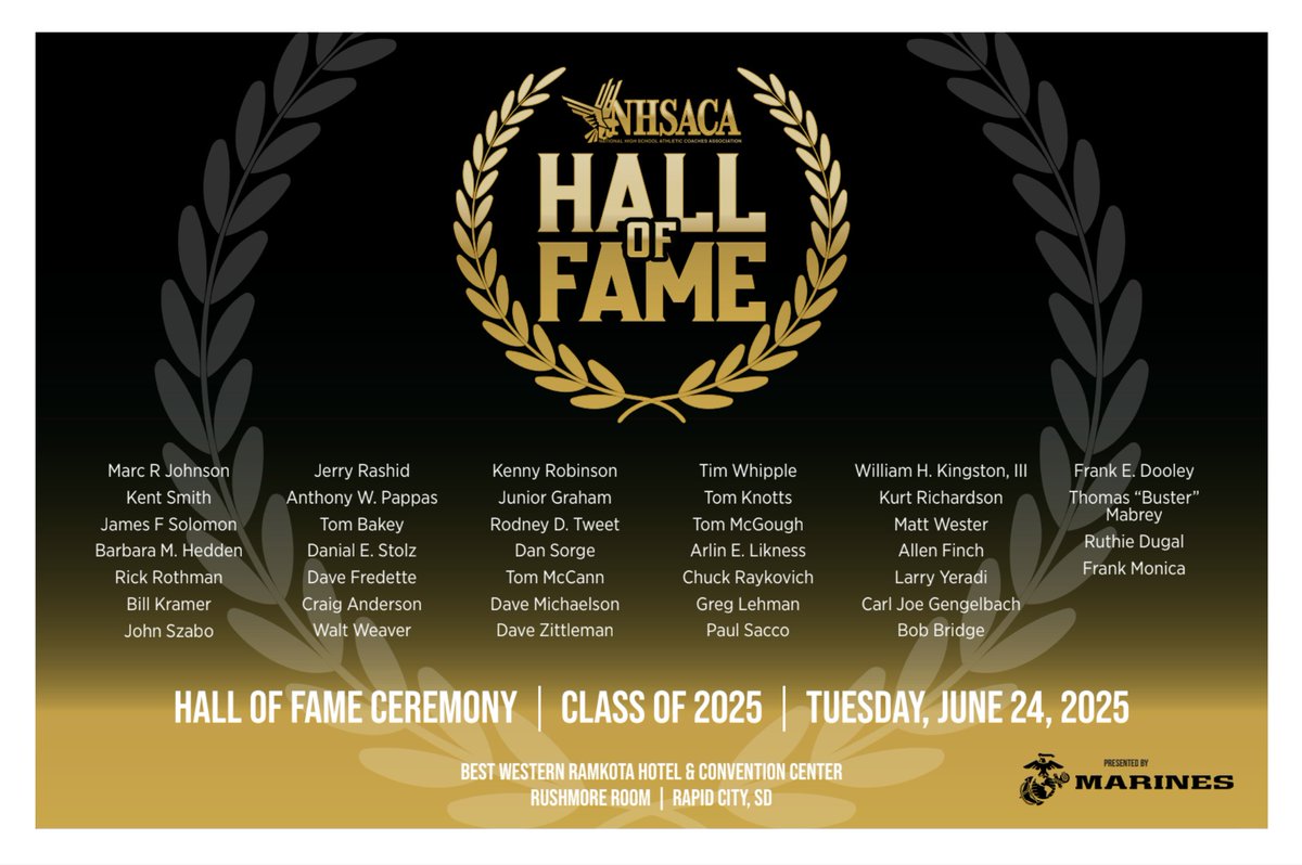 PocketAD_'s tweet image. Congratulations to our @nhsaca 2025 Hall of Fame inductees who represent the pinnacle of coaching excellence. Their careers have not only been filled with victories but, more importantly, with moments of transformation helping young men &amp;amp; women develop into responsible,…