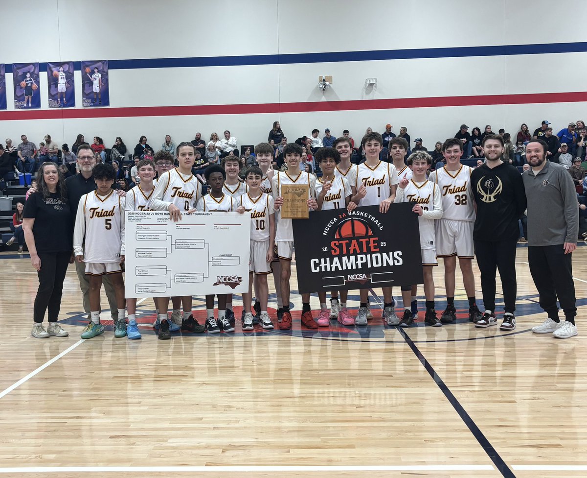 What a day for our program yesterday!Our Varsity and JV Boys both won the NCCSA 2A State Championship. Hours of hard work, games, practices, meetings, film sessions, team building, and more made this all happen. So proud of and thankful for all the young men in our program!