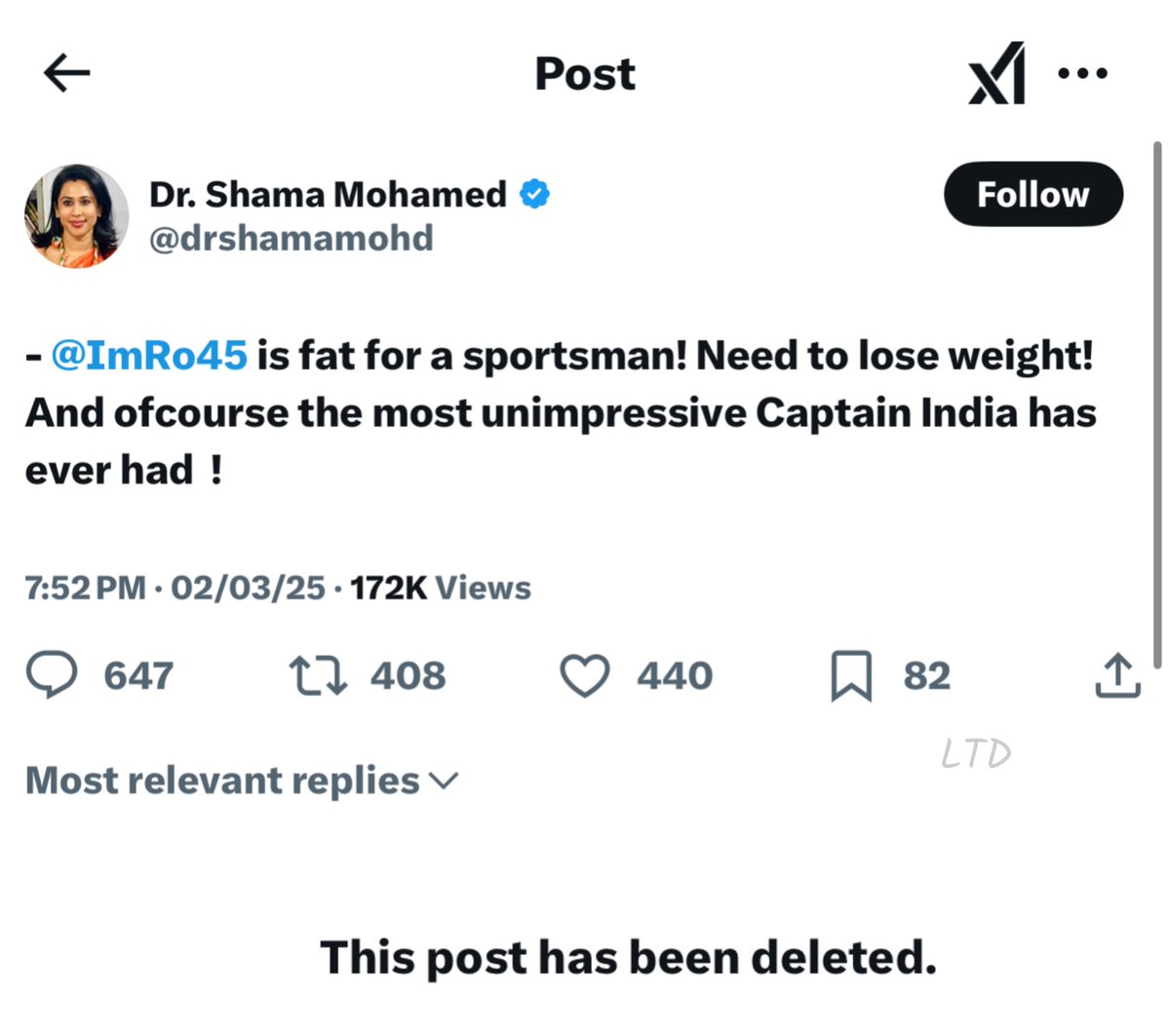 FabulasGuy's tweet photo. Dear Rohit Sharma fans

Always remember: this tweet might be deleted, but this sick mentality won’t. Make them pay for it https://t.co/GcsfIiPzJI