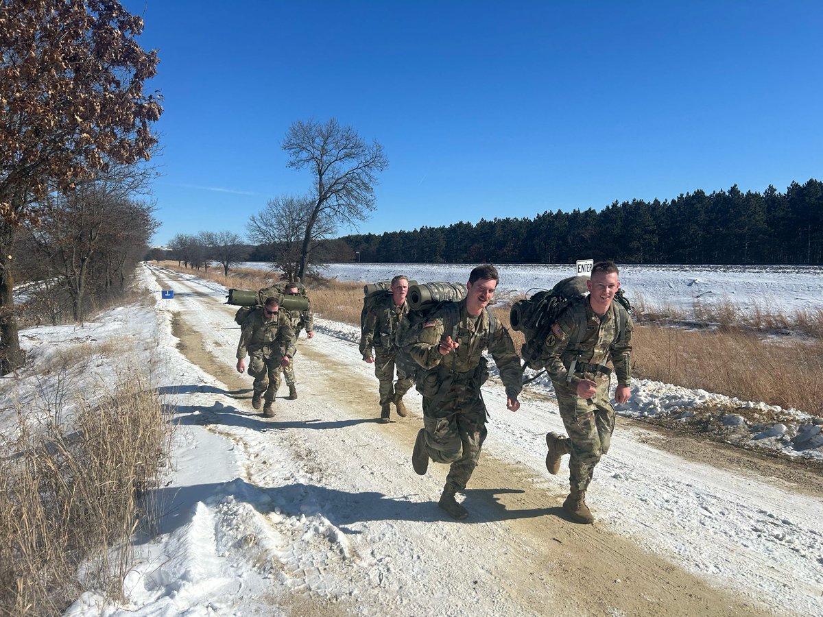 UNLArmyROTC's tweet photo. Huge congratulations to the 10 cadets who competed at Northern Warfare this past weekend! Both teams crushed it, and Alpha Team palced 4th place out of 54 teams. 🏅 https://t.co/6uSRcfd01Q