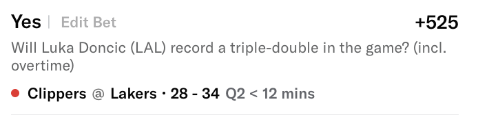 THE PREMIUM (@gamblersdream) on Twitter photo $100.00 to (2) people who are following <a href="/GamblersDream/">THE PREMIUM</a> if Luka Doncic records a triple-double.
#LakeShow vs #ClipperNation
All you need to do is RT + LIKE this post! $100.00 to (2) people who are following <a href="/GamblersDream/">THE PREMIUM</a> if Luka Doncic records a triple-double.
#LakeShow vs #ClipperNation
All you need to do is RT + LIKE this post!