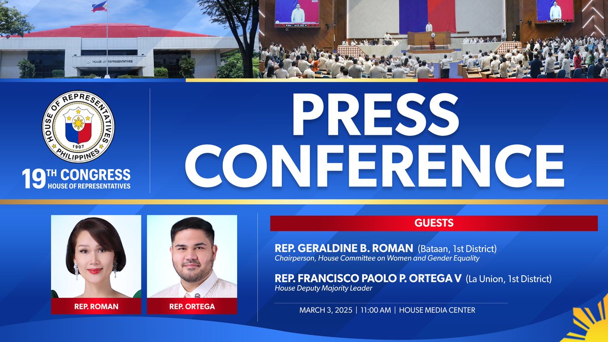 Press Conference
Monday, 03 March 2025

🔴 LIVE: youtube.com/live/238-FWlY8…