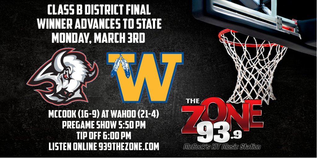 🚨Boys High School Basketball🚨
🏀McCook at Wahoo
📻93.9 The Zone
🖥️939thezone.com
📍Wahoo, NE
#nebpreps
<a href="/mccookmbb/">McCook Boys Basketball</a>