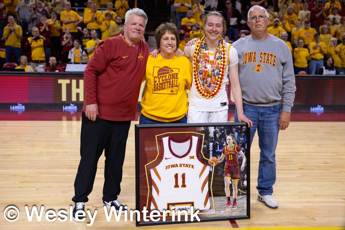 Scenes from Iowa State WBB Senior day 3/2/2025.
