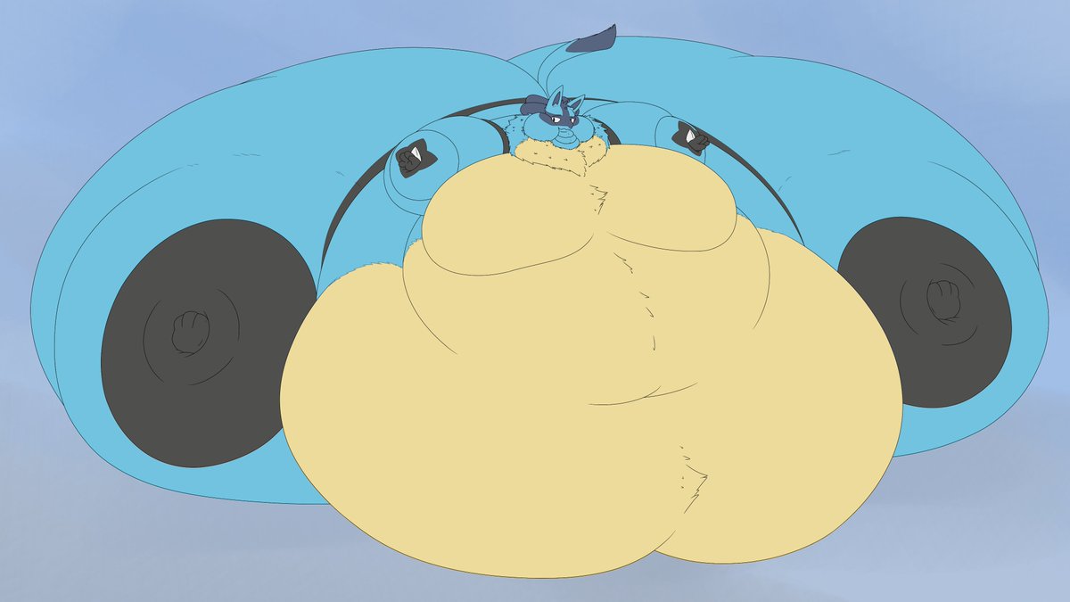 LeteosAlexander's tweet photo. Something I did for @Terito_Out of their Lucario being super big! That is all. cx https://t.co/lTJ71TEVb5